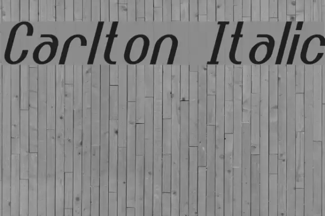 Carlton Italic Font examples