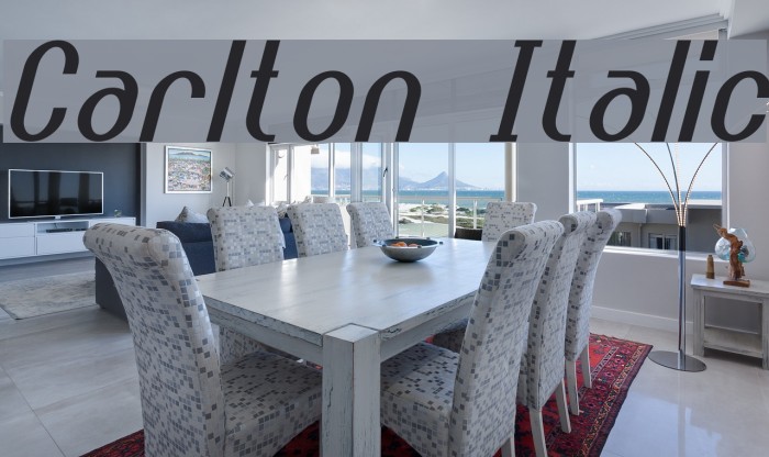 Carlton Italic Example 2
