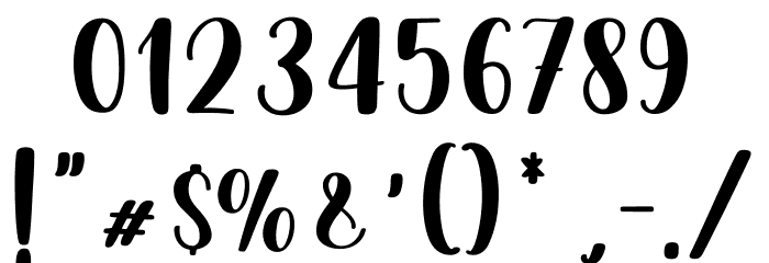 Carlyne_DEMO Font OTHER CHARS