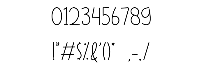 Carlytte Demo Font OTHER CHARS