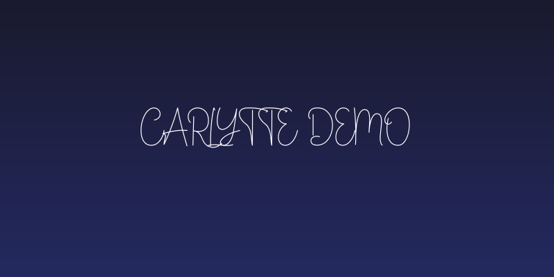 Carlytte Demo Social Header