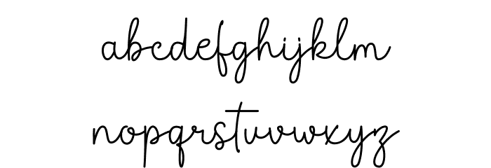 Carlytte Demo Font LOWERCASE