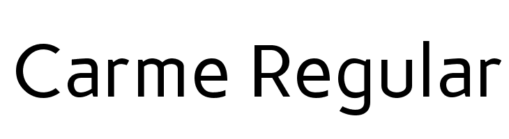 Carme Regular Font