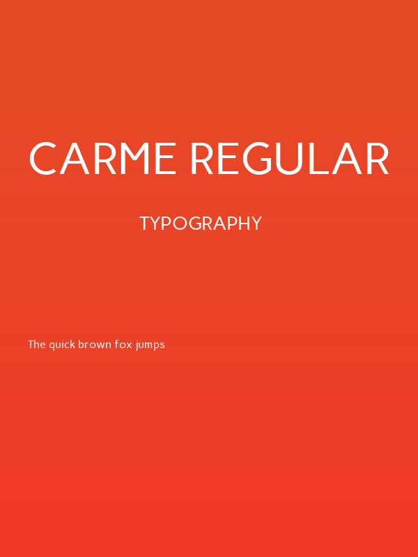 Carme Regular Poster