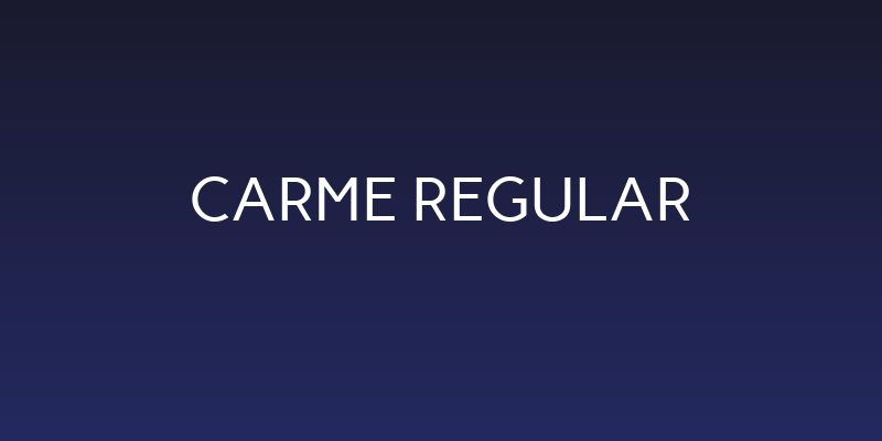 Carme Regular Social Header