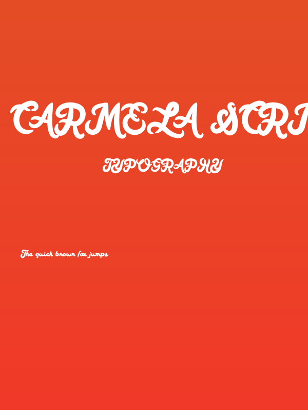Carmela Script Poster
