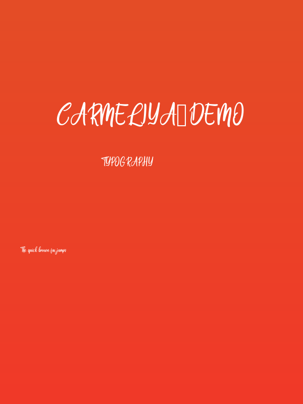 Carmeliya_demo Poster