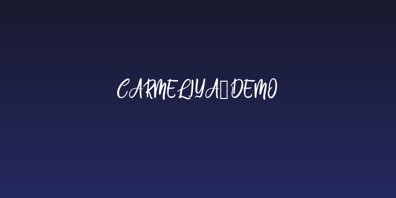Carmeliya_demo Social Header
