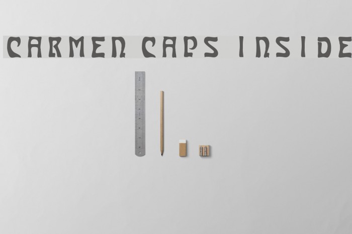 Carmen Caps Inside Font examples