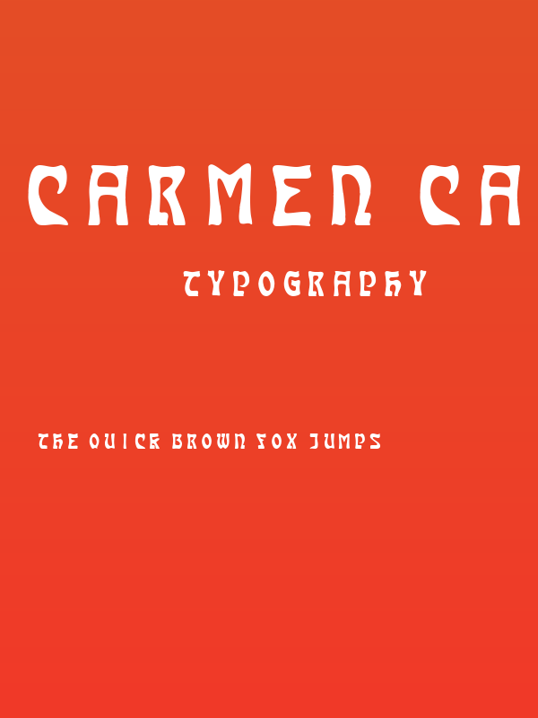 Carmen Caps Inside Poster