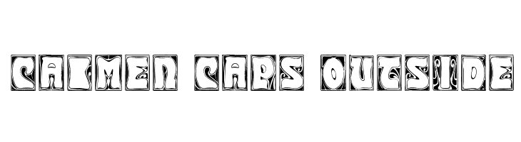 Carmen Caps Outside  免费字体下载