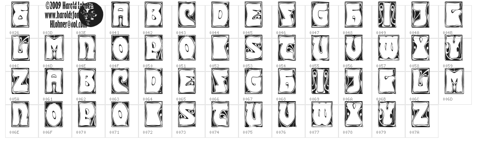Carmen Caps Outside Character Map