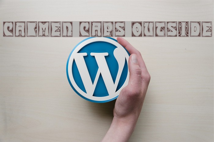Carmen Caps Outside Font examples