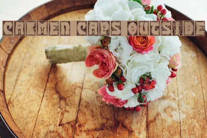 Carmen Caps Outside Font examples