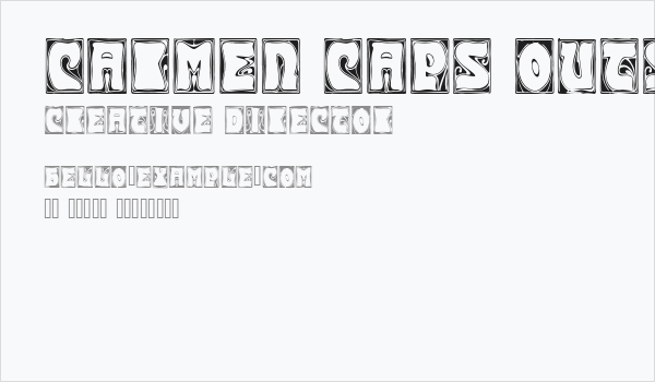 Carmen Caps Outside Business Card