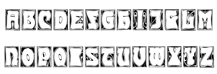Carmen Caps Outside Font LOWERCASE
