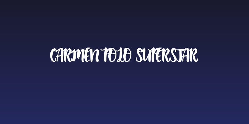 Carmen Polo Superstar Social Header