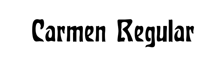 Carmen Regular  नि: शुल्क फ़ॉन्ट्स डाउनलोड