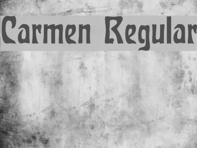 Carmen Regular Font examples