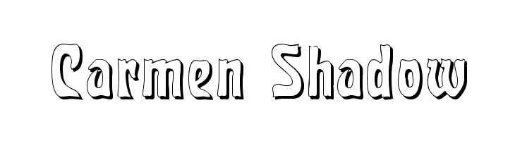 Carmen Shadow  フリーフォントのダウンロード