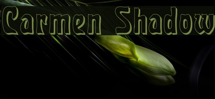 Carmen Shadow Font examples
