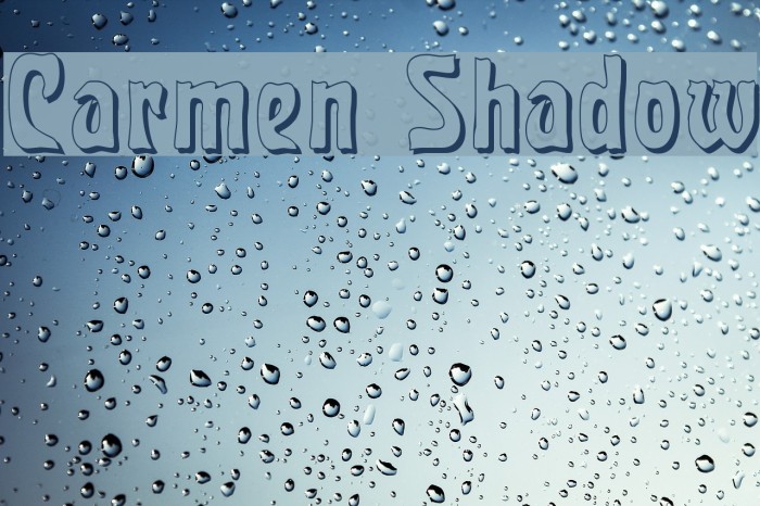 Carmen Shadow Font examples