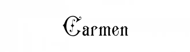 Carmen  フリーフォントのダウンロード