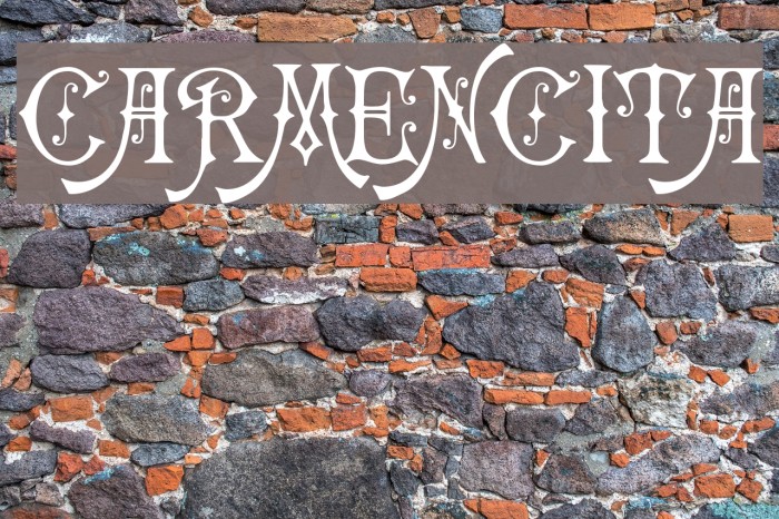 Carmencita Font examples