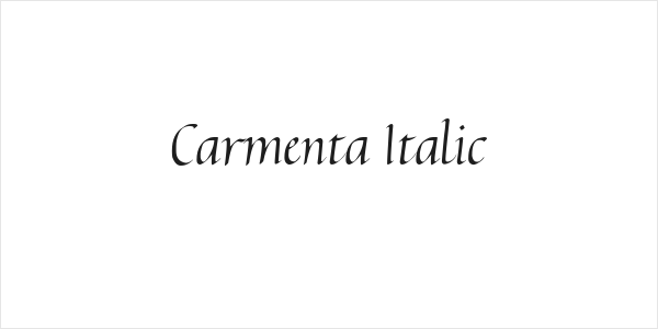 Carmenta Italic Logo