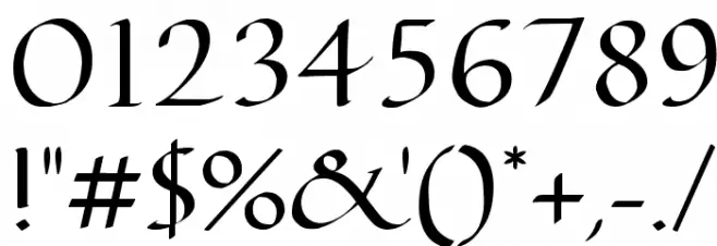 Carmenta Font OTHER CHARS