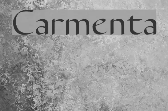 Carmenta Font examples