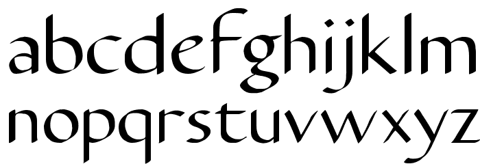 Carmenta Font LOWERCASE