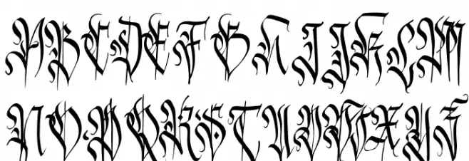 Carmilia-Free Schriftart Groß