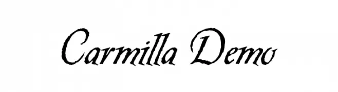 Carmilla Demo  les polices de caractères gratuit tlcharger