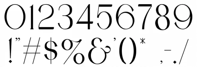 Carmilla Font OTHER CHARS