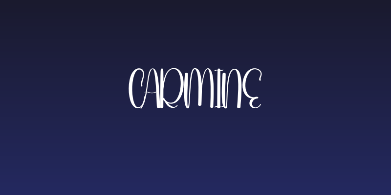 Carmine Social Header