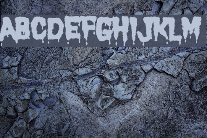 Carnage 1974 Font examples