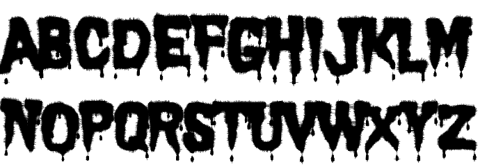 Carnage 1974 Font LOWERCASE