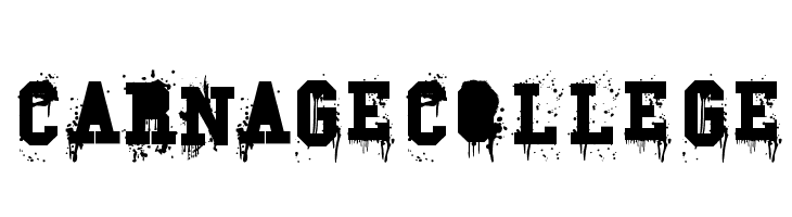 Carnage College  font caratteri gratis