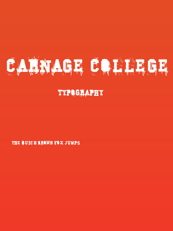 Carnage College Poster