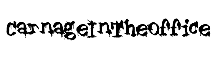 Carnage In The Office  Free Fonts Download