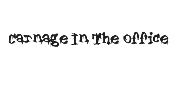 Carnage In The Office Logo