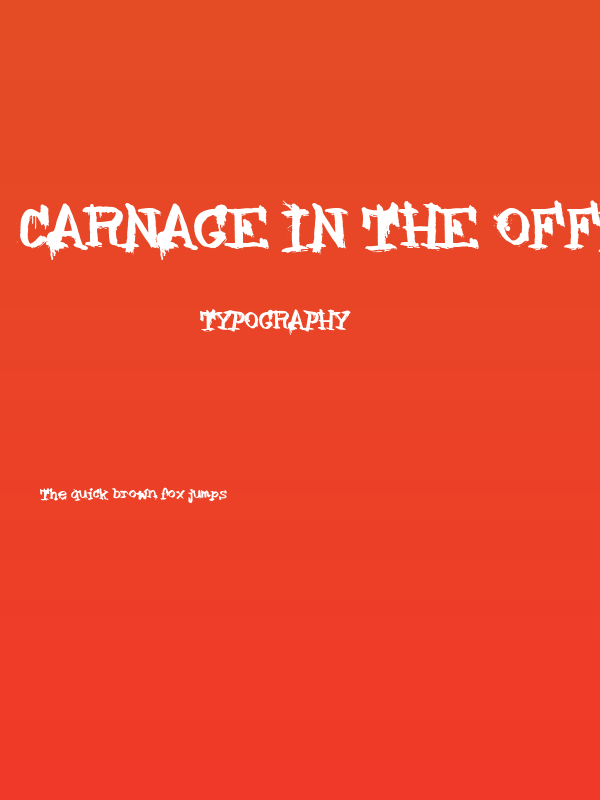 Carnage In The Office Poster