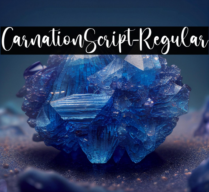 CarnationScript-Regular Example 1