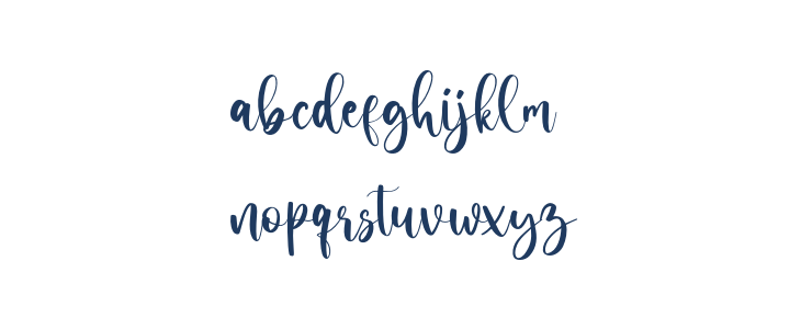 CarnationScript-Regular Lowercase