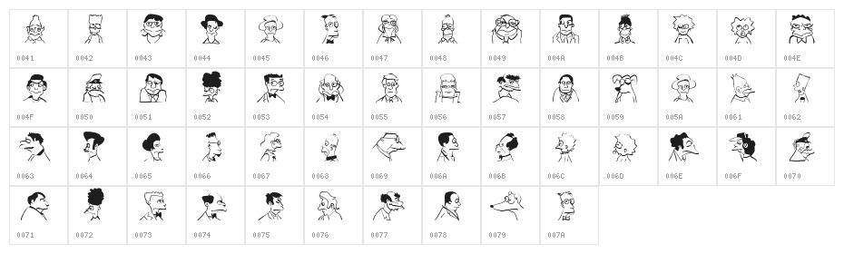 CarneVale Character Map