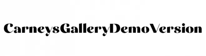Carneys Gallery Demo Version  नि: शुल्क फ़ॉन्ट्स डाउनलोड