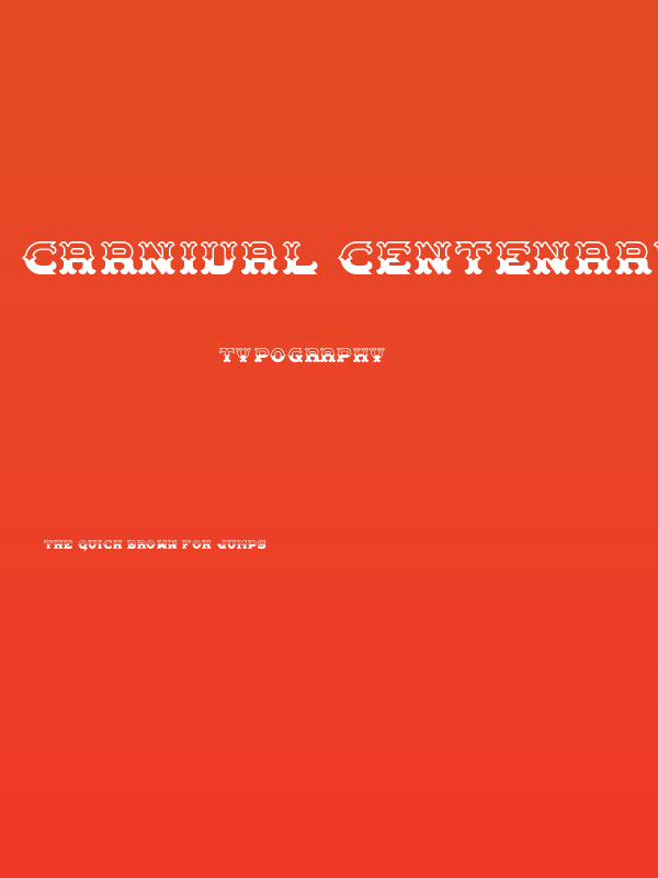 Carnival Centenary Pattern Poster