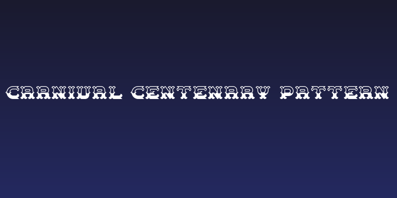 Carnival Centenary Pattern Social Header
