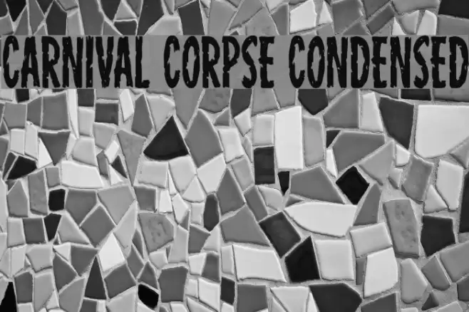 Carnival Corpse Condensed Font examples